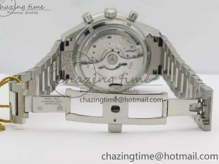 0213 Speedmaster ’57 Co-Axial OMF 1:1 Best Edition Black Dial White Markers On SS Bracelet A Durable 8146